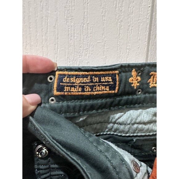 Rock Revival Women's JEN SKINNY Jeans Size 28 Measured 28x33 Green - Picture 7 of 14